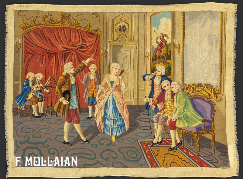 A figurative Tapestry n°:8217